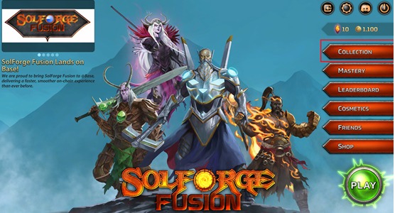 Tela inicial / Collection